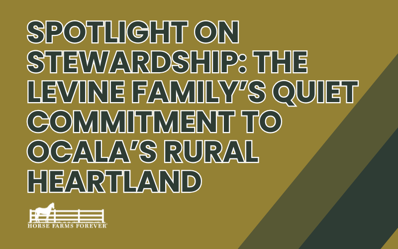 Spotlight on Stewardship: The Levine Family’s Quiet Commitment to Ocala’s Rural Heartland